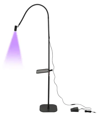 Produktbild von UV-Lampe für Wimpernkleber - LED-Lampe für Wimpernverlängerungen - Einstellbare Leistung - Flexibler Schwanenhals - EU-Stecker