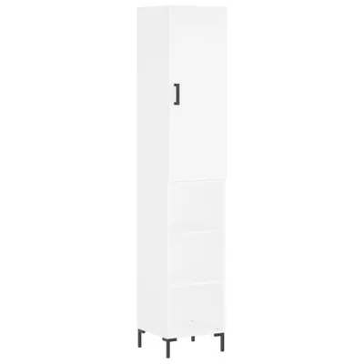 Immagine prodotto di Credenza Bianca 34,5x34x180 cm in Legno Multistrato