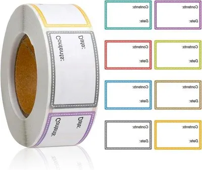 Produktbild von Frostetiketten für Lebensmittel, 500 Stück, 25 x 40 mm, selbstklebend, handgemachte Frühstücksetiketten