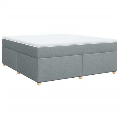 Obrázok produktu pre Boxspring posteľ s matracom bledosivá 180x200 cm látka