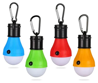 Immagine prodotto di Lampada da campeggio a LED Lampada da tenda Lampadina Torcia con moschettone 2 pezzi