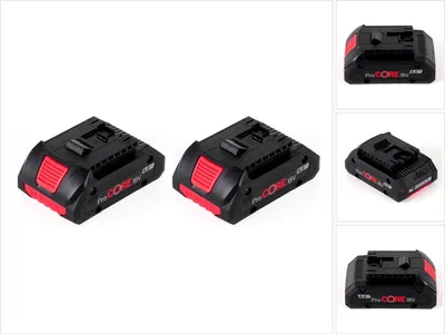 Image de Bosch ensemble de - 2x Batteries GBA 18V 4,0 Ah / 4000 mAh ProCORE Professional Li-Ion