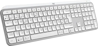 Produktbild von Logitech MX Keys S, Kabellos, Bluetooth, Scherenschalter, QWERTY, LED, Grau