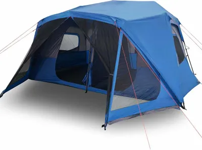 Produktbild von vidaXL Familienzelt 10 Personen Blau Quick Release Wasserdicht