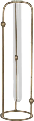 Produktbild von Clayre & Eef Vase Ø 10x35 cm Kupferfarbig Metall Rund