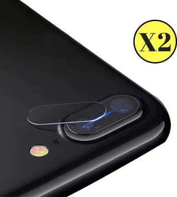 Image de Protection de la caméra pour iPhone 7 PLUS / iPhone 8 PLUS [2 pièces] Film de protection de la caméra Verre trempé transparent Film arrière de la lentille Film anti-rayures Protection de la lentille Phonillico®