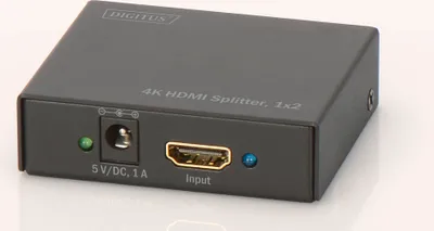 Produktbild von DIGITUS 4K HDMI Splitter 2-fach schwarz