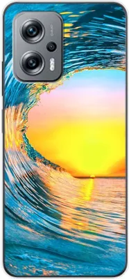 Produktbild von König Design Hülle kompatibel mit Xiaomi Redmi K50i Kunststoff Soft Handyhülle - Handy Case Welle