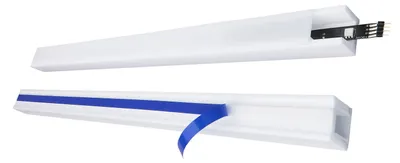 Produktbild von Decosa Lichtleiste Kira, selbstklebend, weiß, 21,5 x 25 mm, Länge: 2 m - 01 Stück