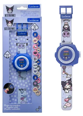 Produktbild von Kuromi, Projektionsuhr, verstellbares Armband, Lila