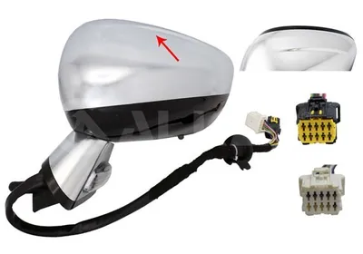 Produktbild von ALKAR 6161863 Außenspiegel Seitenspiegel Links für CITROËN DS4 Beheizt mit Memory Konvex Elektrisch