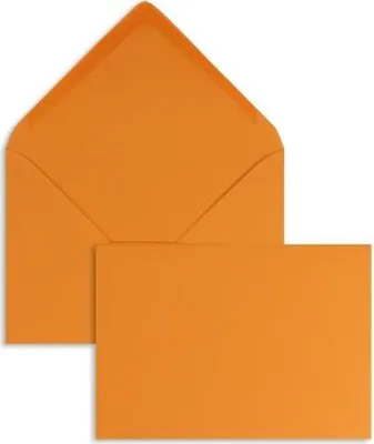 Produktbild von Briefumschläge 156x220mm 120g/qm gummiert VE=100 Stück apfelsine