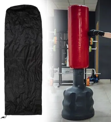 Immagine prodotto di Copertura impermeabile Unyqoos® per sacchi da boxe autoportanti, realizzata in nylon con rivestimento impermeabile, dotata di cerniera impermeabile, sistema di fissaggio resistente al vento, adatta sia per interni che per esterni