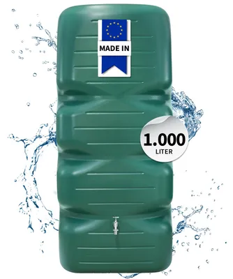 Productafbeelding van GARANTIA CUBUS tuintank 1000 L donkergroen