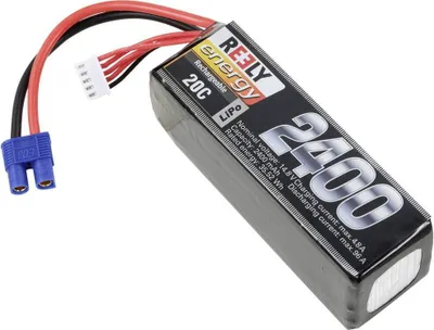 Produktbild von Reely Modellbau-Akkupack (LiPo) 14.8 V 2400 mAh Zellen-Zahl: 4 20 C Softcase EC3