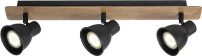 Produktbild von Rabalux 5904 Deckenstrahler 3 Spots Mac, GU10, braun-schwarz, Industriell