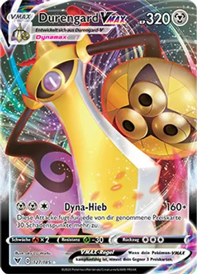 Produktbild von Durengard VMAX Schwert & Schild Farbenschock 127/185 Sammelkarten Pokemon Einzelkarten