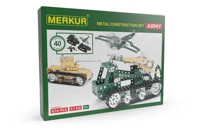 Produktbild von Merkur Army Set 674 Teile 40 Modelle 10991129