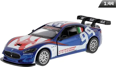 Immagine prodotto di Modello in scala 1:43 Maserati GranTurismo MC GT4, blu e bianco