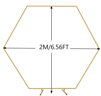 Image de Arche de mariage, structure métallique, montage rapide, dorée (de), 2 m x 2 m