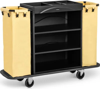 Produktbild von Hotelreinigungswagen 2 Taschen 3 Etagen bis zu 150 kg
