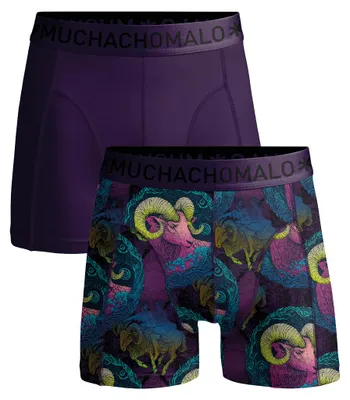 Produktbild von Muchachomalo Jungen Boxershorts – 2er Pack – Baumwolle Stretch – Bequeme Unterwäsche – Größe 146/152 - ARIES1010-01J