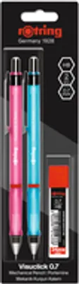 Produktbild von Rotring Visuclick, Blau, Pink, Schwarz, HB, 0,7 mm, Rund, Metall