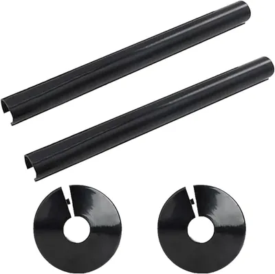 Productafbeelding van Kunststof leidingkappen, 15 mm x 200 mm, 2 stuks, voor verwarmingsbuizen