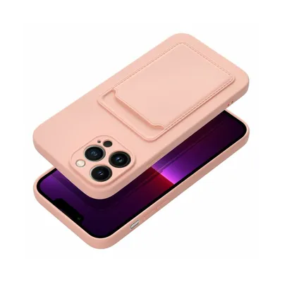 Image de CardCase Étui pour téléphone portable Étui en silicone compatible avec l'iPhone 16 Rose