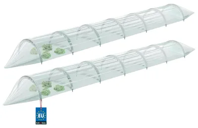 Immagine prodotto di KOTARBAU® Serra da Giardino Tunnel Serra Orto Tunnel per Orto 30x360cm 2 Pezzi Serra da Giardino Serra a Tunnel Serra per Orto PVC Verde