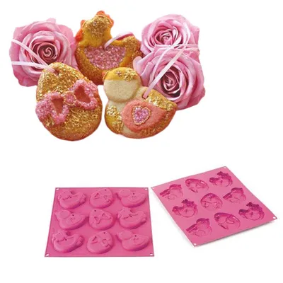 Produktbild von Keksform Plätzchenform Silikon Praline Kekse Backblech Backform OSTERN