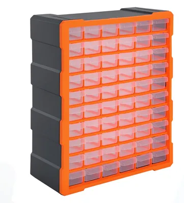 Produktbild von DURHAND Sortierkasten Kleinteilemagazin Teile Box Aufbewahrungsbox 60 Fächer
