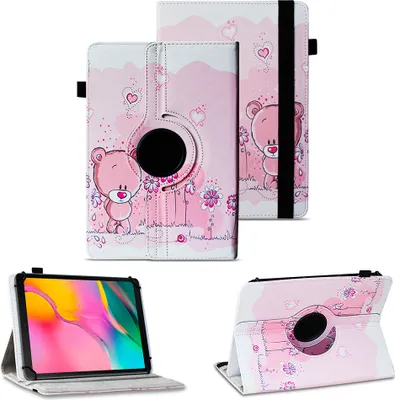 Produktbild von Tablet Tasche für Samsung Galaxy Tab A 10.1 2019 Hülle Schutzhülle 360° DrehbarFarben:Motiv 1