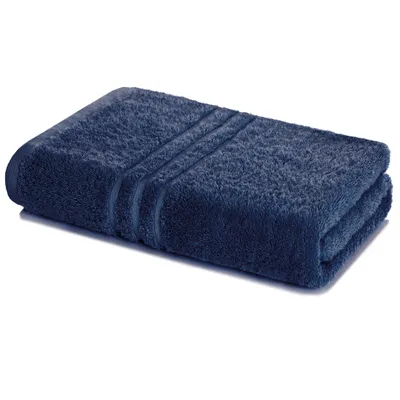 Produktbild von Lavea® Saunatuch 80x200 cm, 100% Baumwolle – Großes Saunatuch für Damen & Herren, saugstarkes Frottiertuch, weich - Navy