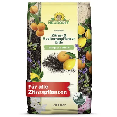 Produktbild von Neudorff NeudoHum Zitrus- & MediterranpflanzenErde 20 Liter torffreie Erde