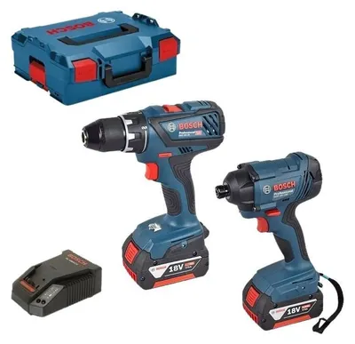 Image de Pack BOSCH 06019G5107 Perceuse-visseuse GSR 18V-28 + Visseuse à chocs GDR 18V-160 + 2 batteries 4.0Ah
