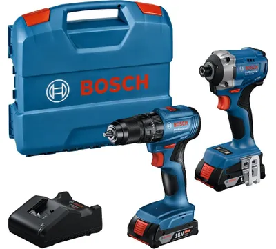 Immagine prodotto di Set di utensili a batteria BOSCH (GDR 18V-215 + GSB 185-L) 06019N2024