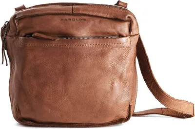 Zdjęcie produktu dla Skórzana torba na ramię HAROLD'S Submarine Crossbag Zip Cognac brown