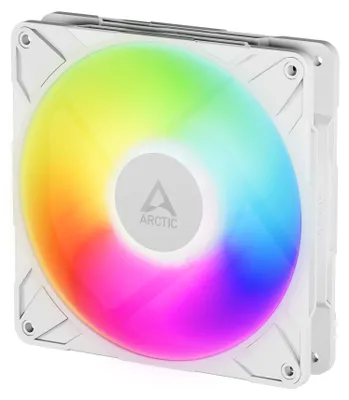 Produktbild von ARCTIC Freezer P14 Pro A-RGB (White) - 3 Pack 140 mm A-RGB PWM-Lüfter mit Kabelsplitter, Ventilator, 14 cm, 186 m³/h, Weiß