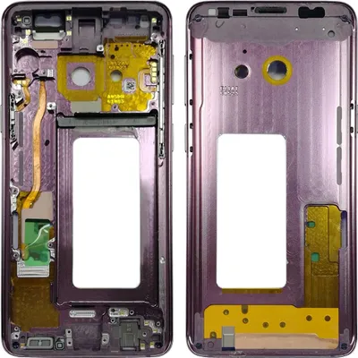 Image de Cadre central Cadre de la caméra Boîtier en verre pour Samsung Galaxy S9 G960 G960F Violet