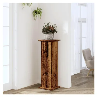 Produktbild von Pflanzenständer in Altholz-Optik 33x33x100 cm aus Holzwerkstoff