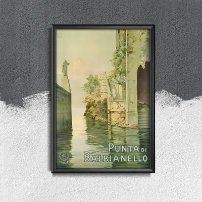 Produktbild von Poster - Canvas - Leinwand - 42 cm x 59,4 cm - Italien Punta di Balbianello