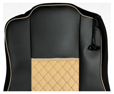 Produktbild von Sitzbezüge aus 1+1 für LKW-Sitze, Passform für MP4 in Schwarz und Beige