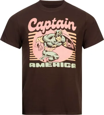 Produktbild von M|Captain America MARVEL 70s Vintage Herren T-Shirt FBMTS767CHO