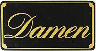 Produktbild von Toilettenschild - DAMEN - 150 x 75 mm - 308059