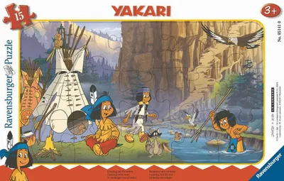 Produktbild von Ravensburger Verlag GmbH Ravensburger Kinderpuzzle - 05141 Camping mit Freunden - Rahmenpuzzle für Kinder ab 3 Jahren, Yakari-Puzzle mit 15 Teile Sonstige