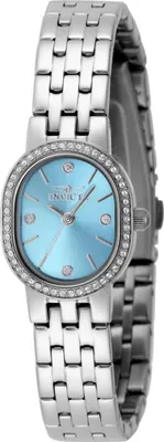 Produktbild von Invicta Angel 49073 Damenarmbanduhr - Quartz Movement - Edelstahl mit blauem Zifferblatt - 20 mm