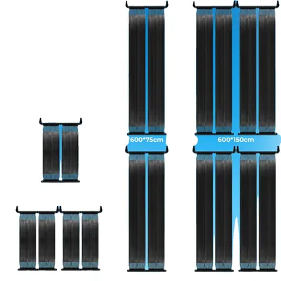 Imagen del producto de Calentador de piscina solar, sistema de calefacción eficiente, fácil instalación, 500x150 cm