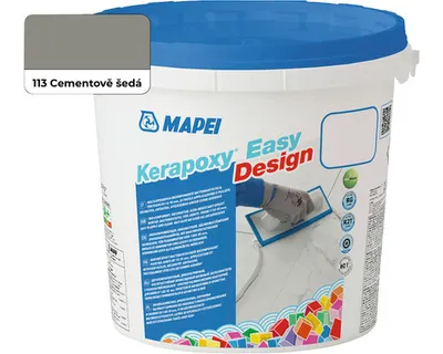 Obrázek produktu pro MAPEI® KERAPOXY Easy Design 2K 3 kg 113 cementově šedá epoxidová pryskyřice pro spárování obkladů a dlažeb