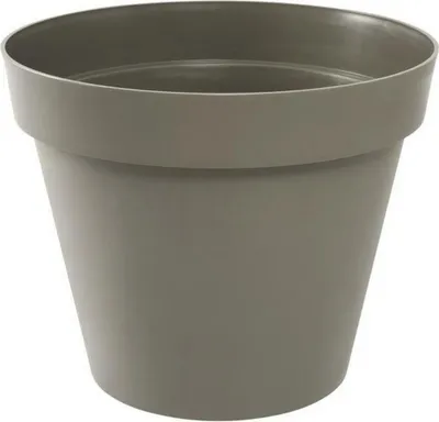 Zdjęcie produktu dla Doniczka EDA Tuscan Taupe okrągła z polipropylenu (Ø 60 x 47 cm)
